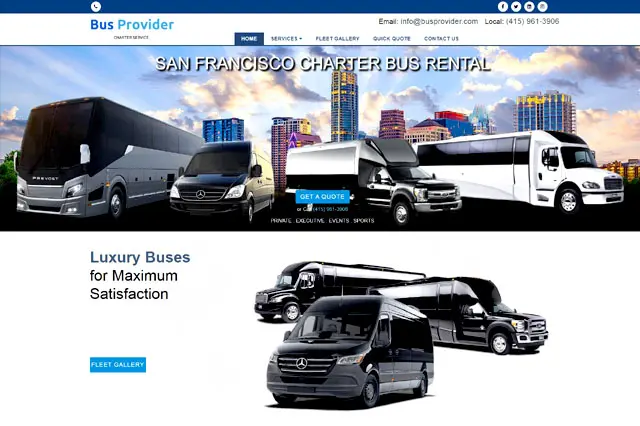Transportation Custom Web Design