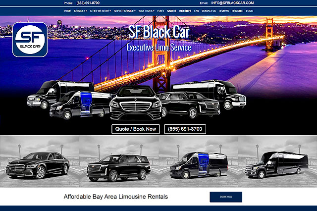 transportation custom web design