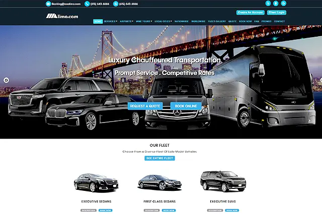 transportation web design