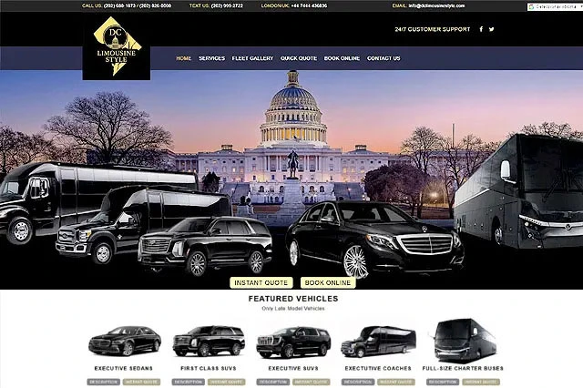 transportation web design